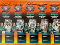 Miami Dolphins 10 Greatest Dolphins Signed Uncut Season Ticket Sheet Framed #34/325