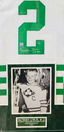 Bobby Orr Autographed Parry Sound Shamrocks Framed Hockey Jersey L.E. 24/144