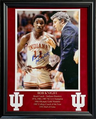 Bobby Knight Autographed Framed 11x14 Photo (Steiner)