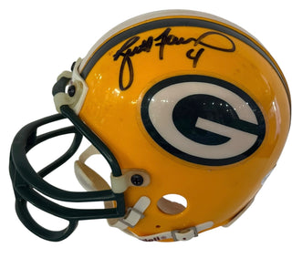 Brett Favre Autographed Green Bay Packers Mini Helmet (JSA)