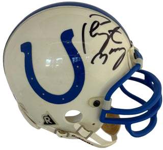 Peyton Manning Indianapolis Colts Autographed Mini Helmet (JSA)