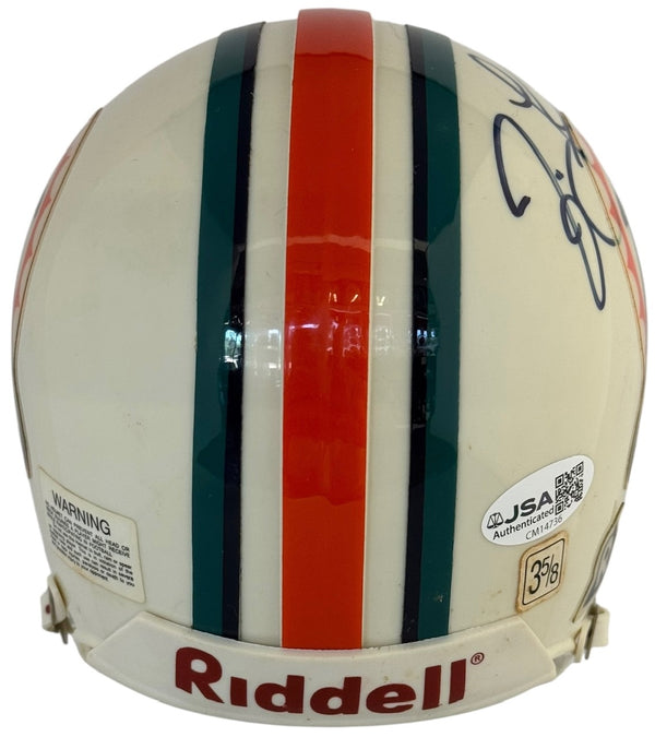 Jason Taylor Autographed Miami Dolphins Mini Helmet (JSA)