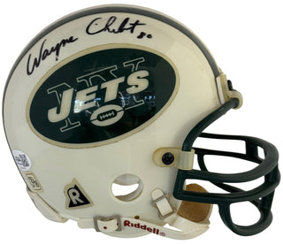 Wayne Chrebet Autographed New York Jets Mini Helmet (JSA)