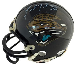 Fred Taylor Autographed Jacksonville Jaguars Mini Helmet (JSA)
