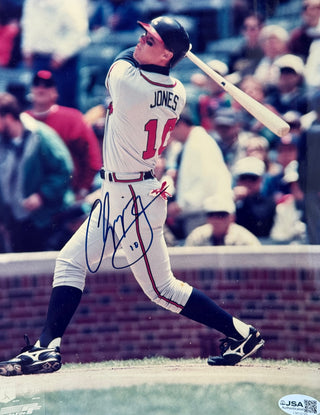 Chipper Jones Autographed Atlanta Braves 8x10 Photo (JSA)