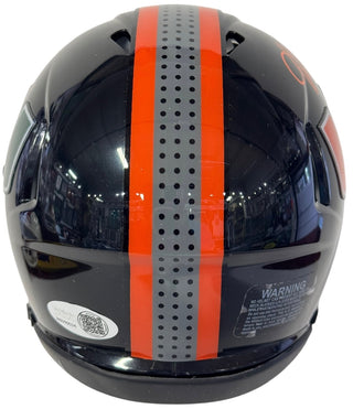 Mark Fletcher Autographed Hurricanes Black Nights Mini Helmet (JSA Witness)