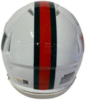Mark Fletcher Jr Autographed Hurricanes Speed Mini Helmet (JSA Witness)