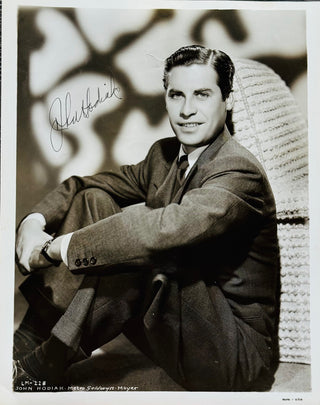 John Hodiak Autographed 8x10 Celebrity Photo (PSA)