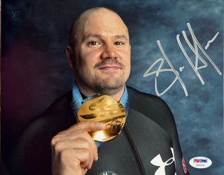 Steve Holcomb Olympic Bobsledder Autographed 8x10 Photo (PSA)