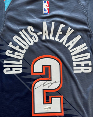 Shai Gilgeous-Alexander Signed Oklahoma City Nike City Edition Swingman Jersey (JSA)