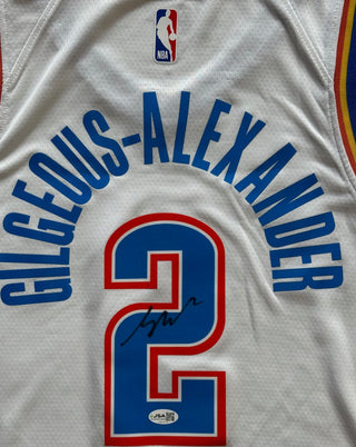 Shai Gilgeous-Alexander Signed Oklahoma City Nike Association Edition Swingman Jersey (JSA)