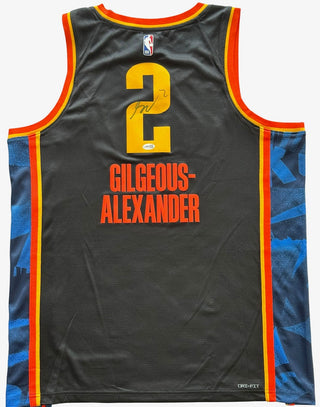 Shai Gilgeous-Alexander Signed Oklahoma City Nike City Edition Swingman Jersey (JSA)