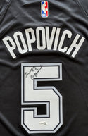 Gregg Popovich Autographed San Antonio Spurs Nike Swingman Icon Edition Jersey (JSA)