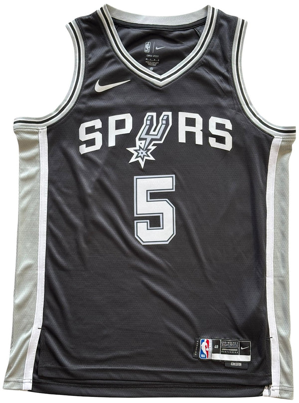 Gregg Popovich Autographed San Antonio Spurs Nike Swingman Icon Edition Jersey (JSA)