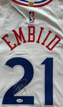 Joel Embiid Autographed Sixers Nike Swingman City Editon Jersey (JSA)