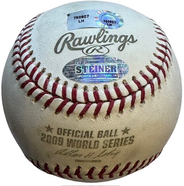 CC Sabathia Autographed Official 2009 World Series Baseball (MLB)