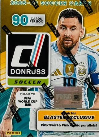 2025-26 Panini Donruss Soccer Hobby Blaster (Look for Pink Swirl & Pink Cubic Parallels)