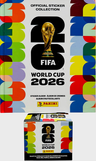 FIFA World Cup 2026 Official Sticker Collection - Hard Cover Album & 25 Pack Box
