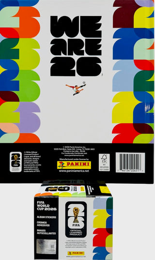 FIFA World Cup 2026 Official Sticker Collection - Hard Cover Album & 25 Pack Box