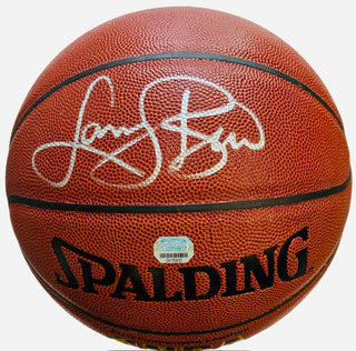 Larry Bird Autographed Spalding I/O Basketball (Mounted Memories)