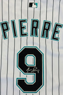 Juan Pierre Autographed Florida Marlins Authentic Russell Athletic Jersey