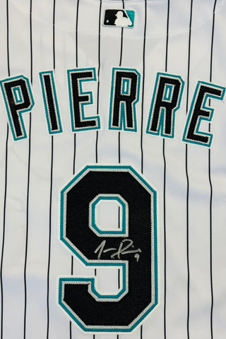 Juan Pierre Autographed Florida Marlins Authentic Russell Athletic Jersey
