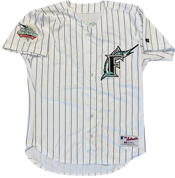 Juan Pierre Autographed Florida Marlins Authentic Russell Athletic Jersey