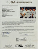Mickey Mantle Yogi Berra Whitey Ford & Joe DiMaggio Signed 11x14 Framed Photo (JSA)