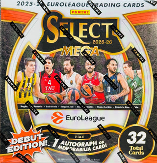 2025-26 Select EuroLeague Basketball Hobby Megas (Look Exclusive Cracked Ice Prizms)