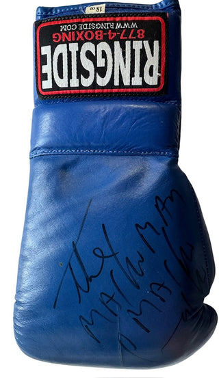 Hector Camacho Autographed Blue Ringside Right Boxing Glove (JSA)