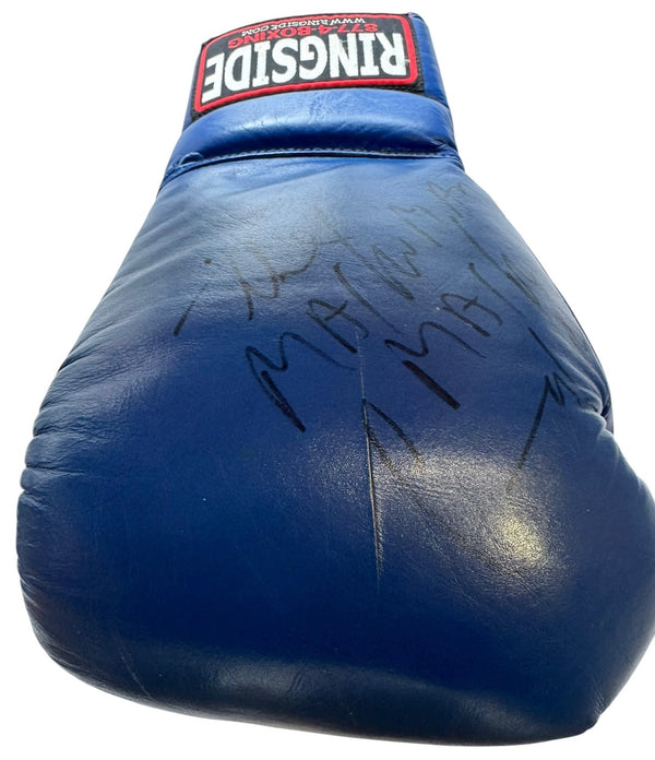 Hector Camacho Autographed Blue Ringside Right Boxing Glove (JSA)