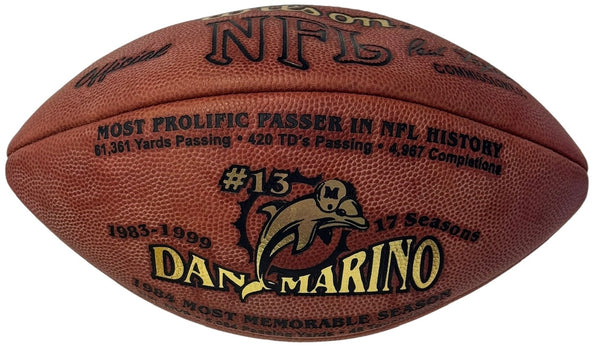 Dan Marino Autographed Official Wilson NFL Football 389/2000