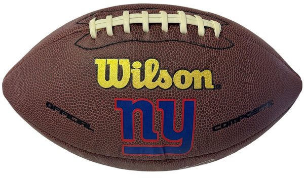 Rodney Hampton Autographed New York Giants Wilson Logo Football