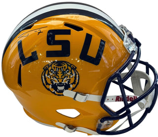 Tyrann Mathieu Autograph Full-size Speed Replica Helmet LSU Tigers (JSA)