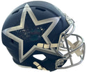 Roger Staubach Troy Aikman Signed Cowboys Full Size Eclipse Speed Rep Helmet (Beckett)