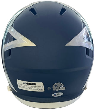Roger Staubach Troy Aikman Signed Cowboys Full Size Eclipse Speed Rep Helmet (Beckett)