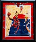 Michael Jordan Autographed Framed Slam Dunk 16x20 Photo (UDA)