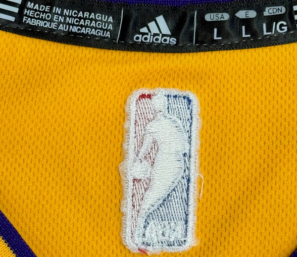 D'Angelo Russell Autographed Los Angeles Lakers Adidas Jersey (JSA)