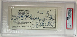 Jamie Lee Curtis Autographed Check (PSA) Mint 9