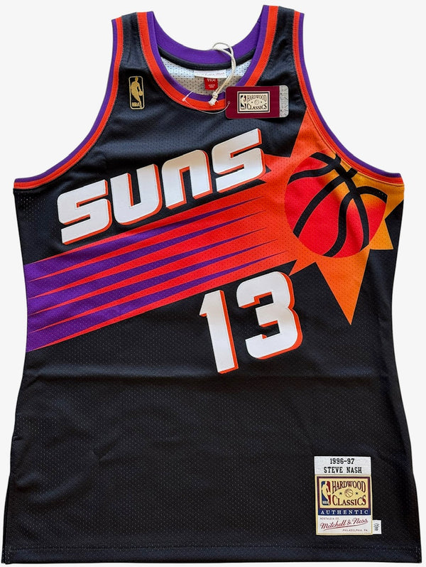 Steve Nash Suns Signed Authentic Mitchell & Ness 1996-97 Swingman Jersey (Fanatics)