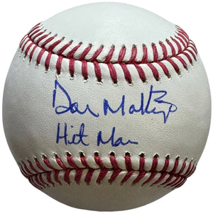 Don Mattingly Signed Official MLB Baseball w/ Hit Man Inscription (JSA Witness)