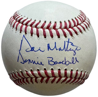 Don Mattingly Signed Official MLB Baseball "Donnie Baseball" Inscription (JSA Witness)