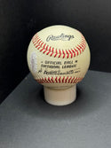 Al Barlick "Natl league 1940-1971 Hall of fame Feb 28 1989" Autographed Official Major League Baseball (JSA)