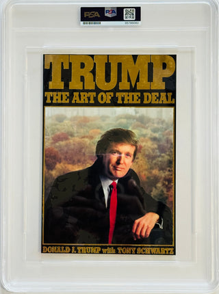 Donald Trump Signed The Art Of The Deal Cut Signature (PSA)