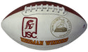 USC Heisman Trophy Winners Autographed Football-Simpson, Allen, White, Garrett (PSA)