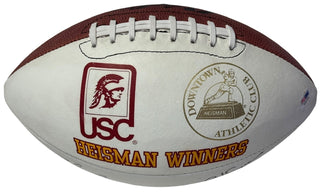 USC Heisman Trophy Winners Autographed Football-Simpson, Allen, White, Garrett (PSA)