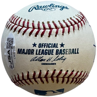 Max Weinberg Signed Official MLB Ball drummer for Bruce Springsteen's E Street Band (JSA)