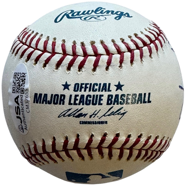 Max Weinberg Signed Official MLB Ball drummer for Bruce Springsteen's E Street Band (JSA)