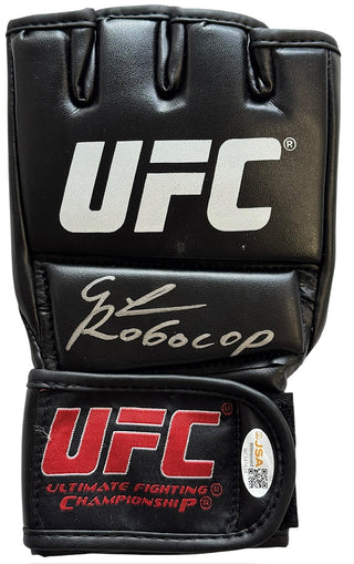 Gregory Robocop Rodrigues Signed UFC Fighting Glove (JSA Witnessed)