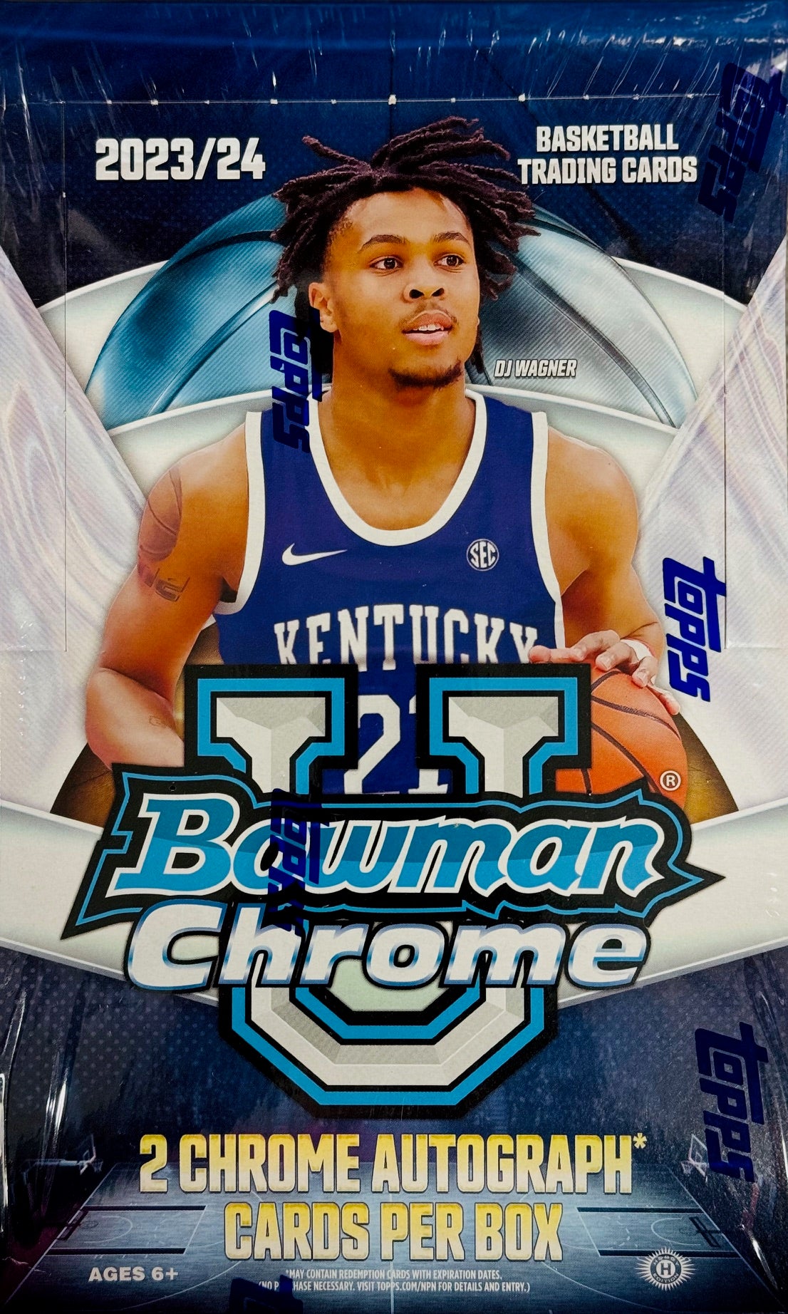 202324 Bowman University Chrome Basketball Hobby Box Hollywood